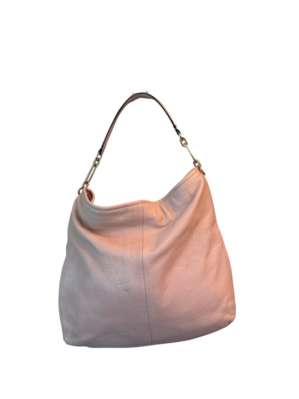 Coach Madison Pebbled Leather Hobo Bag (Style #27858) in Blush Pink